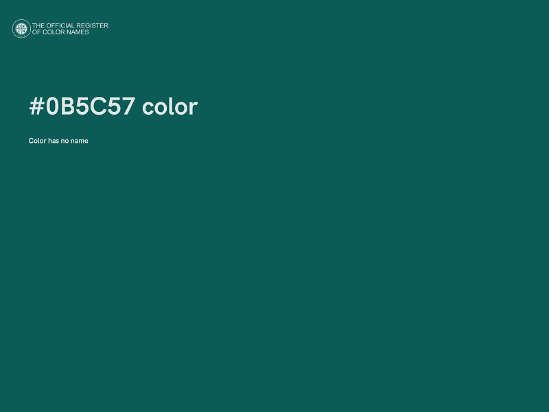 #0B5C57 color image