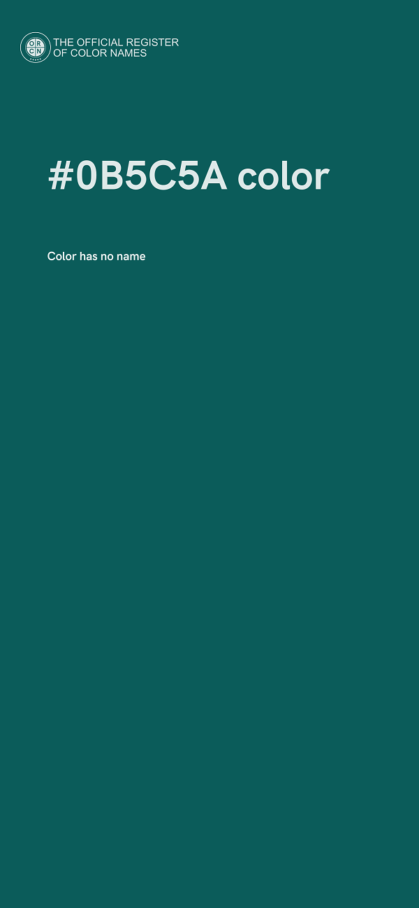 #0B5C5A color image