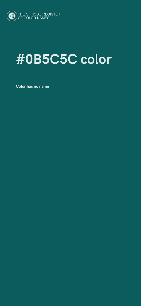 #0B5C5C color image