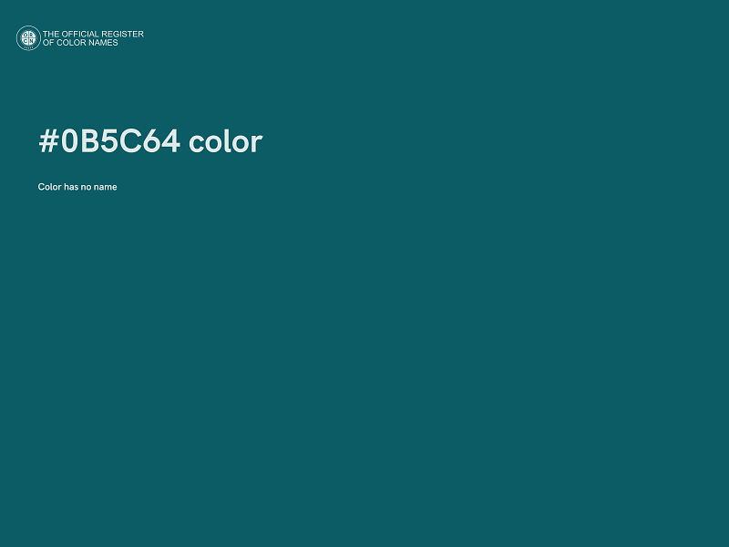 #0B5C64 color image