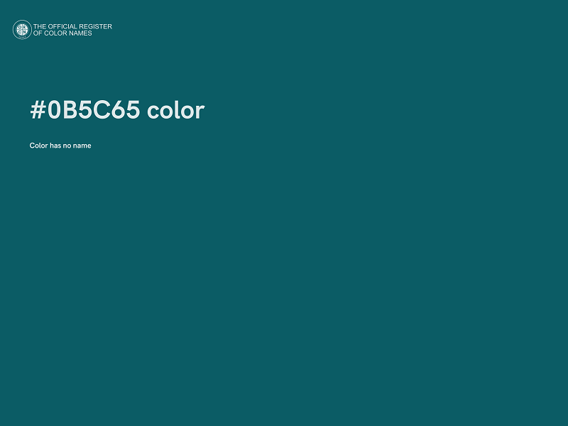 #0B5C65 color image