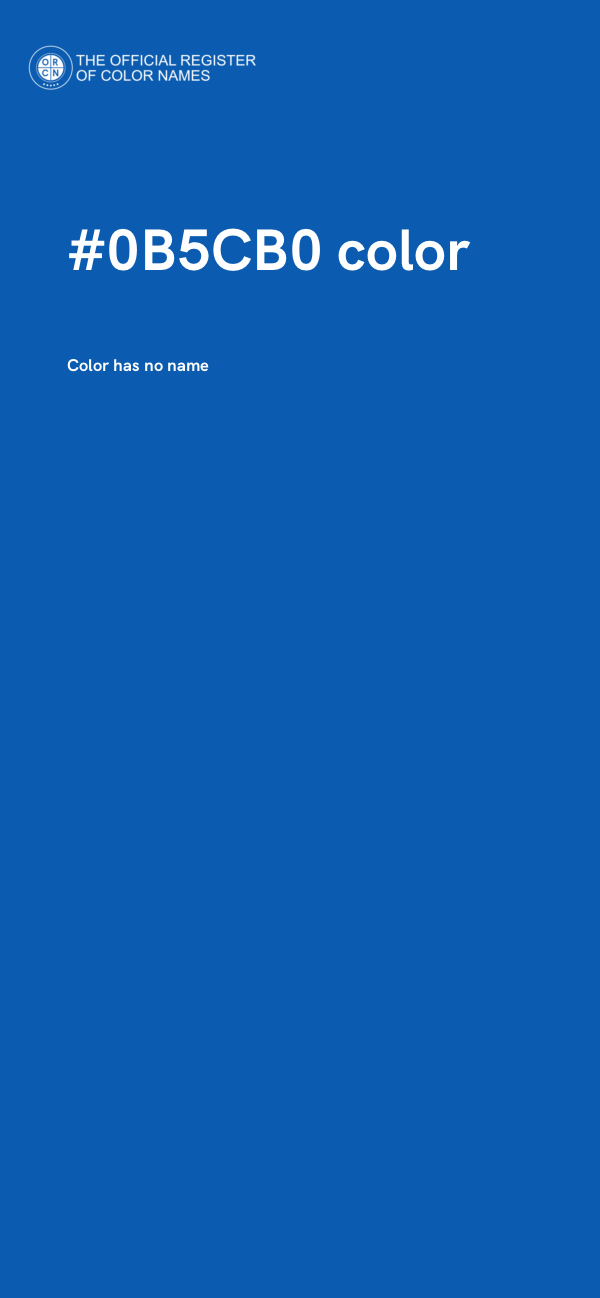 #0B5CB0 color image