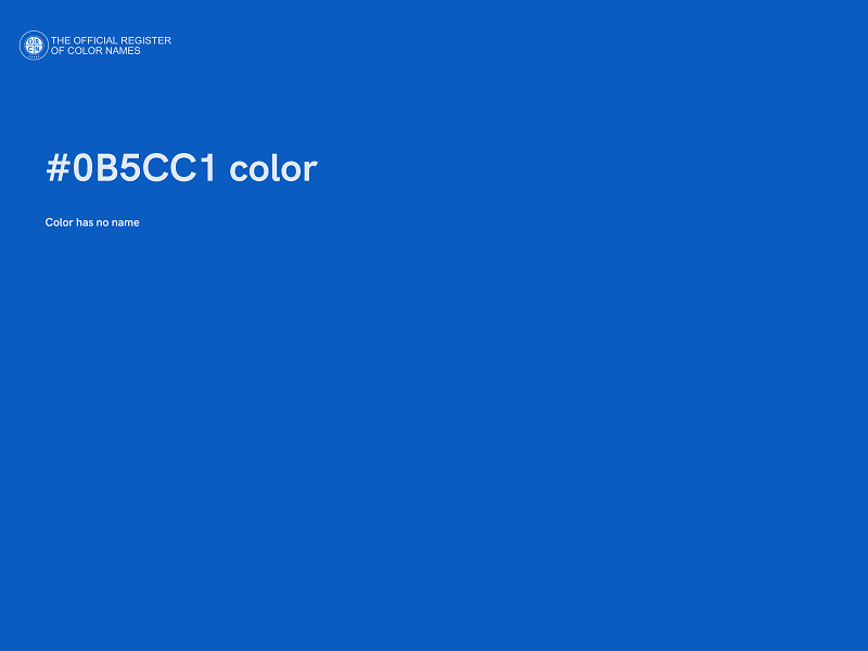 #0B5CC1 color image