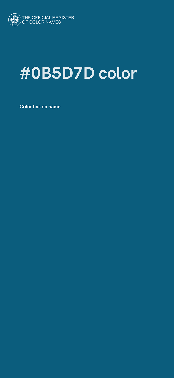 #0B5D7D color image