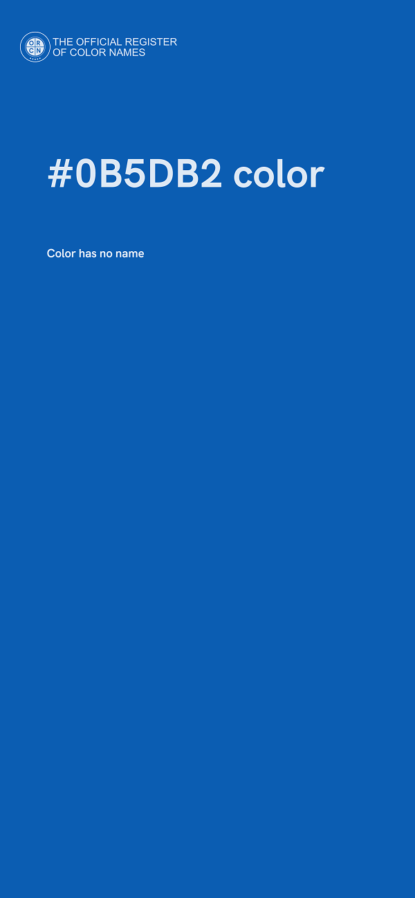 #0B5DB2 color image