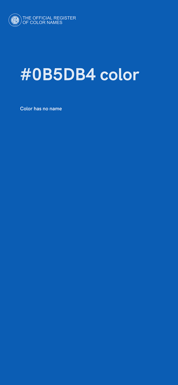 #0B5DB4 color image