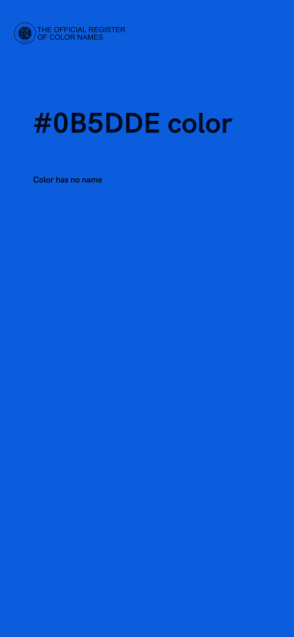 #0B5DDE color image