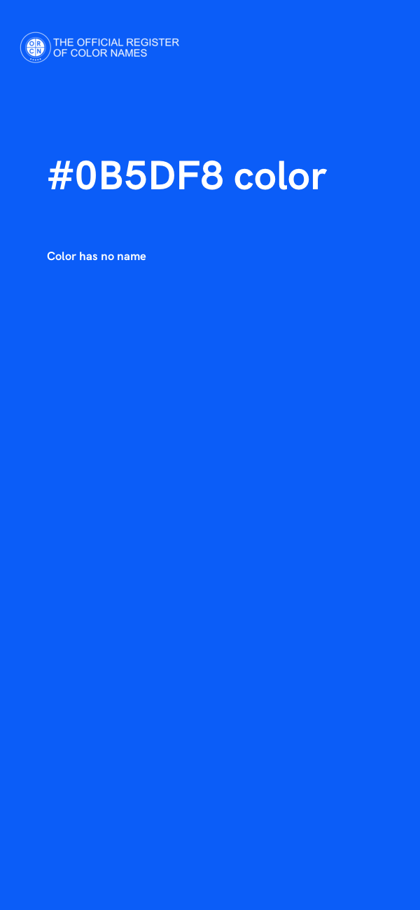 #0B5DF8 color image