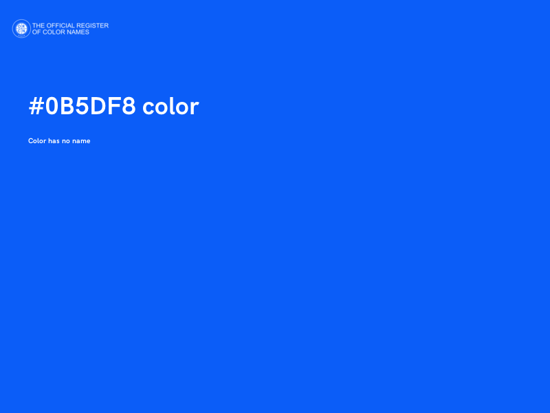 #0B5DF8 color image