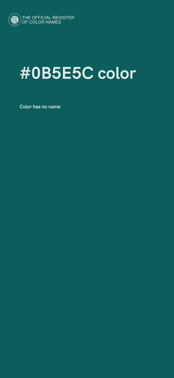 #0B5E5C color image