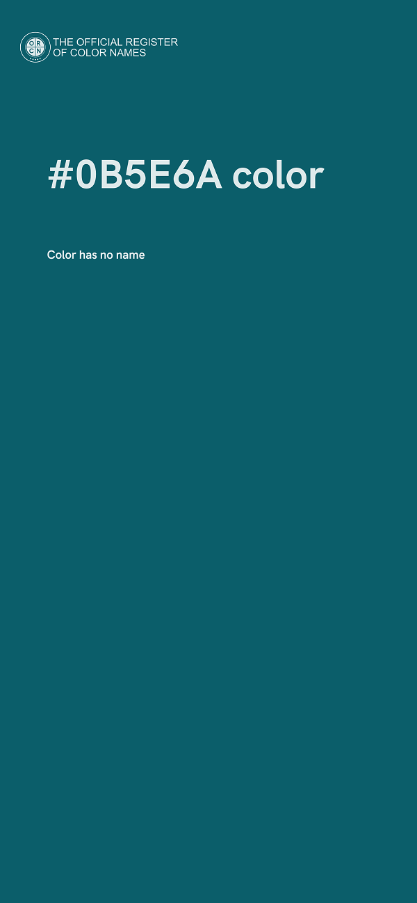 #0B5E6A color image