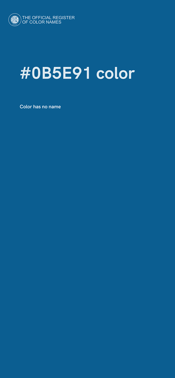 #0B5E91 color image