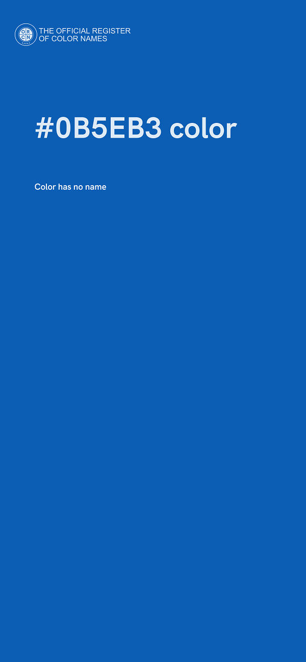#0B5EB3 color image