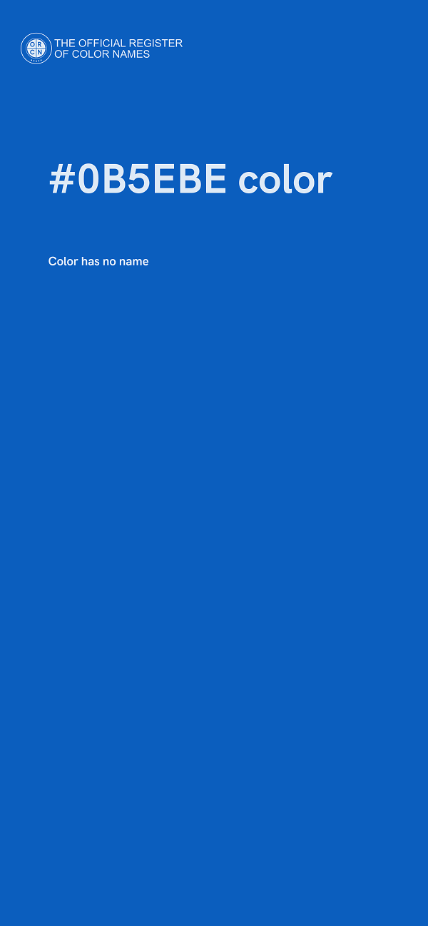#0B5EBE color image