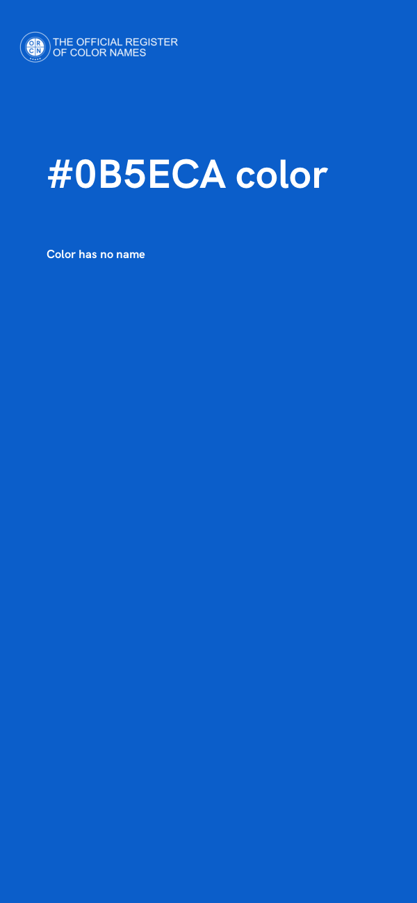 #0B5ECA color image