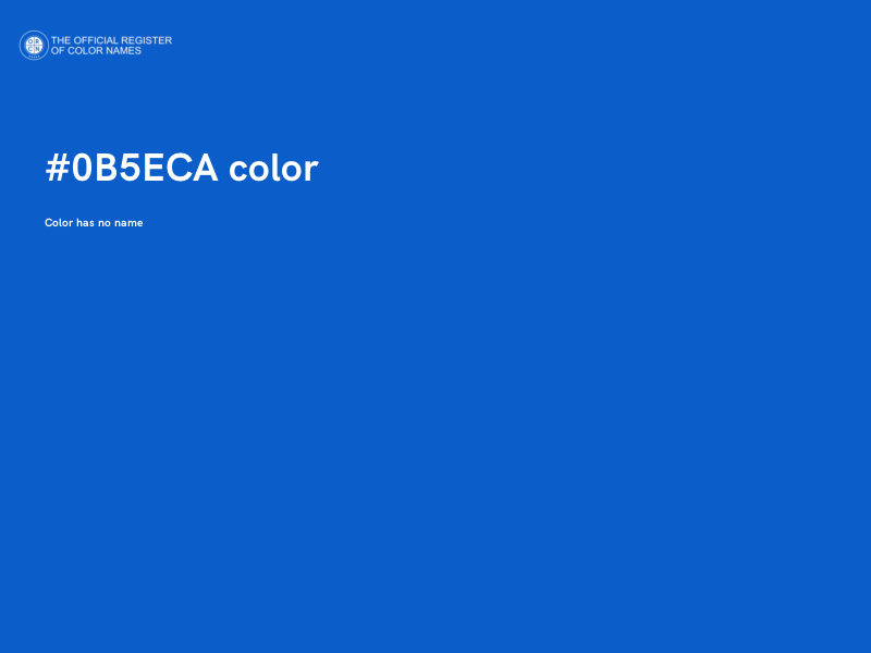 #0B5ECA color image