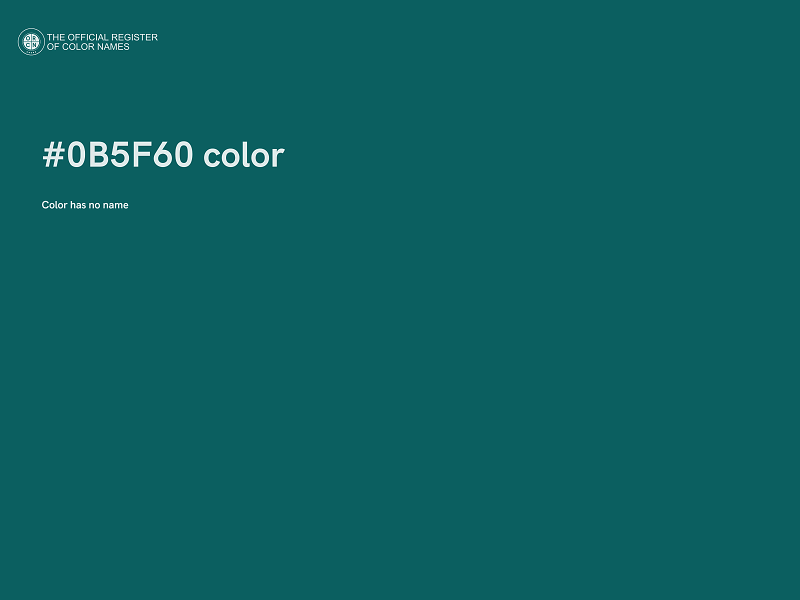 #0B5F60 color image