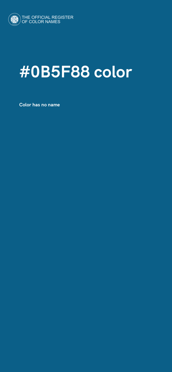 #0B5F88 color image