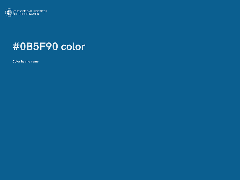 #0B5F90 color image