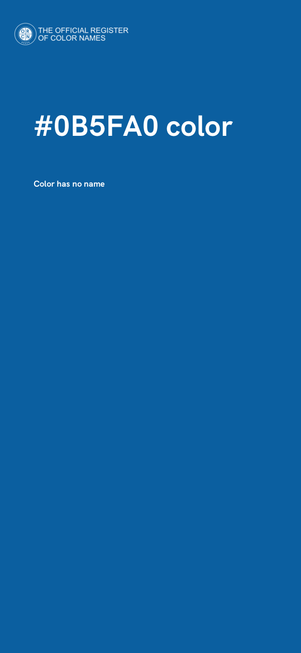 #0B5FA0 color image