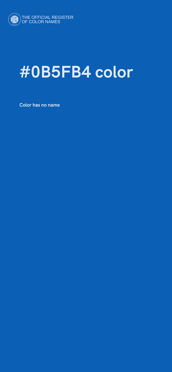 #0B5FB4 color image