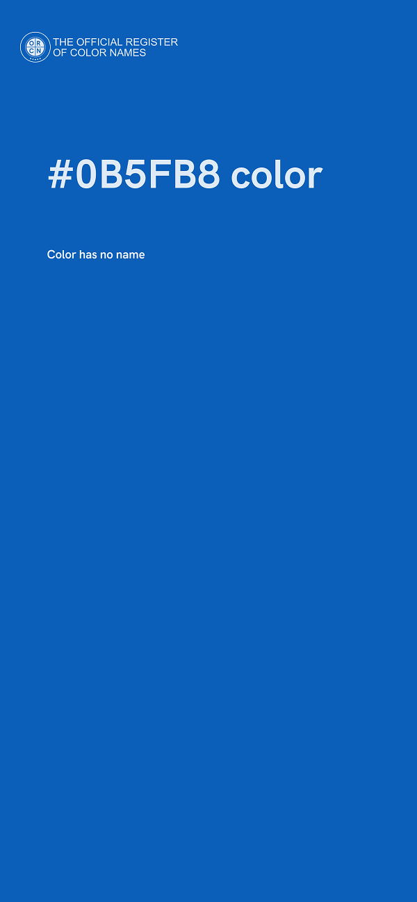 #0B5FB8 color image