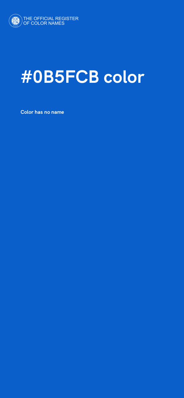 #0B5FCB color image