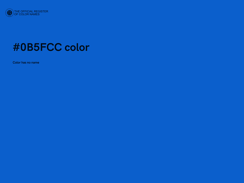 #0B5FCC color image