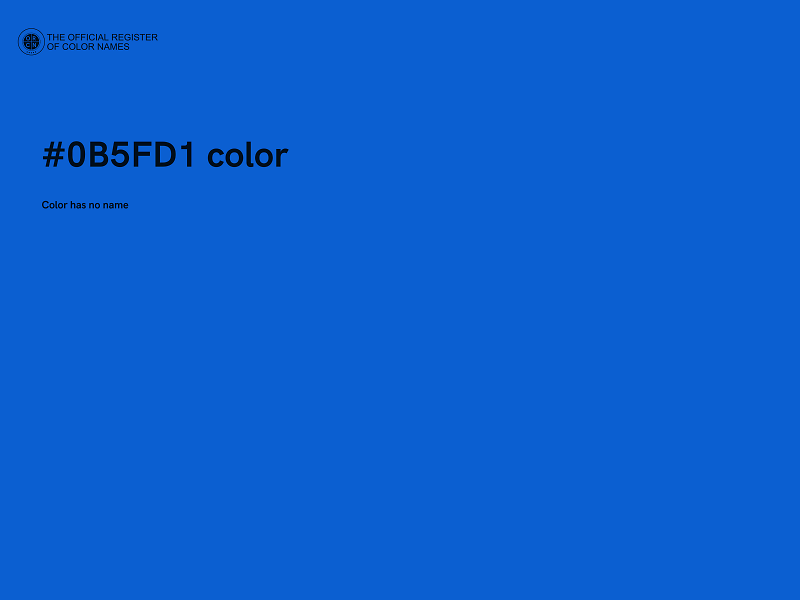 #0B5FD1 color image