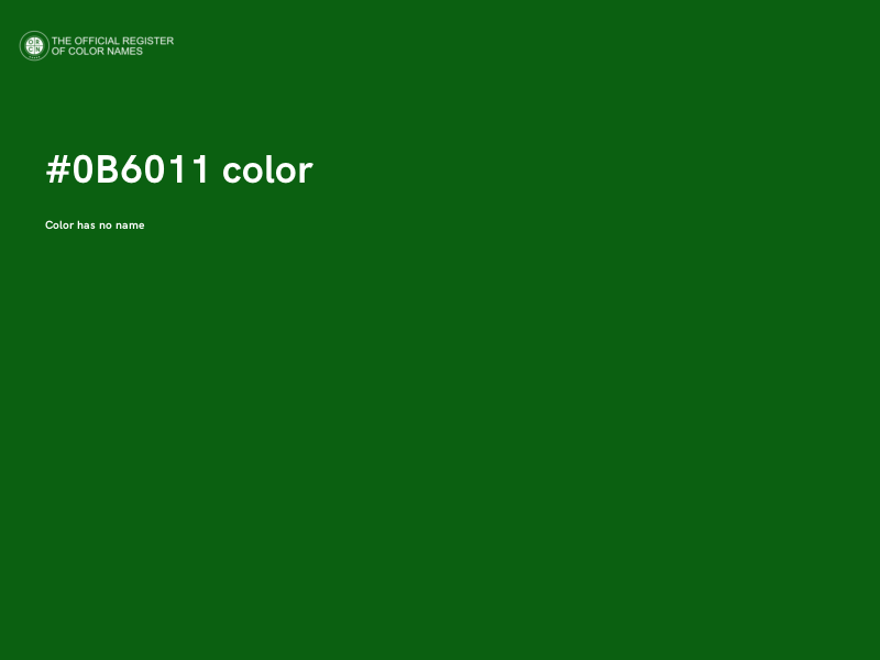 #0B6011 color image