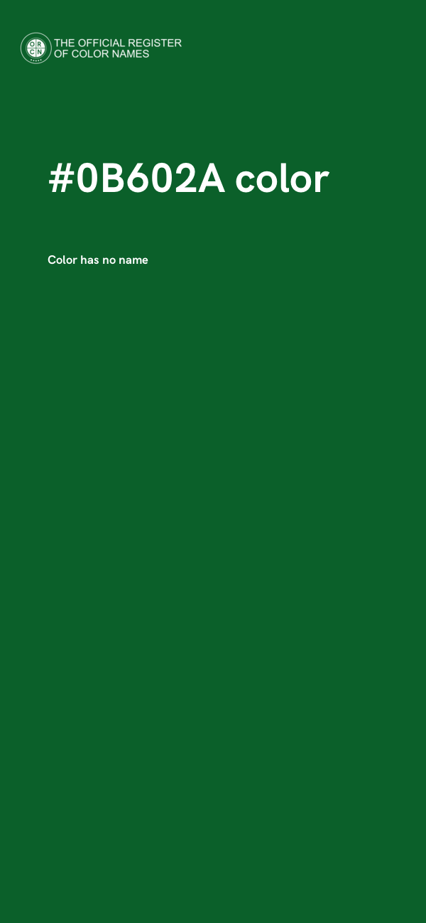 #0B602A color image