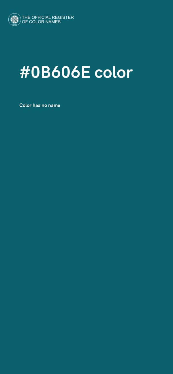 #0B606E color image