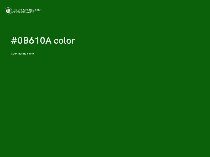 #0B610A color image