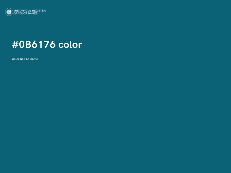 #0B6176 color image