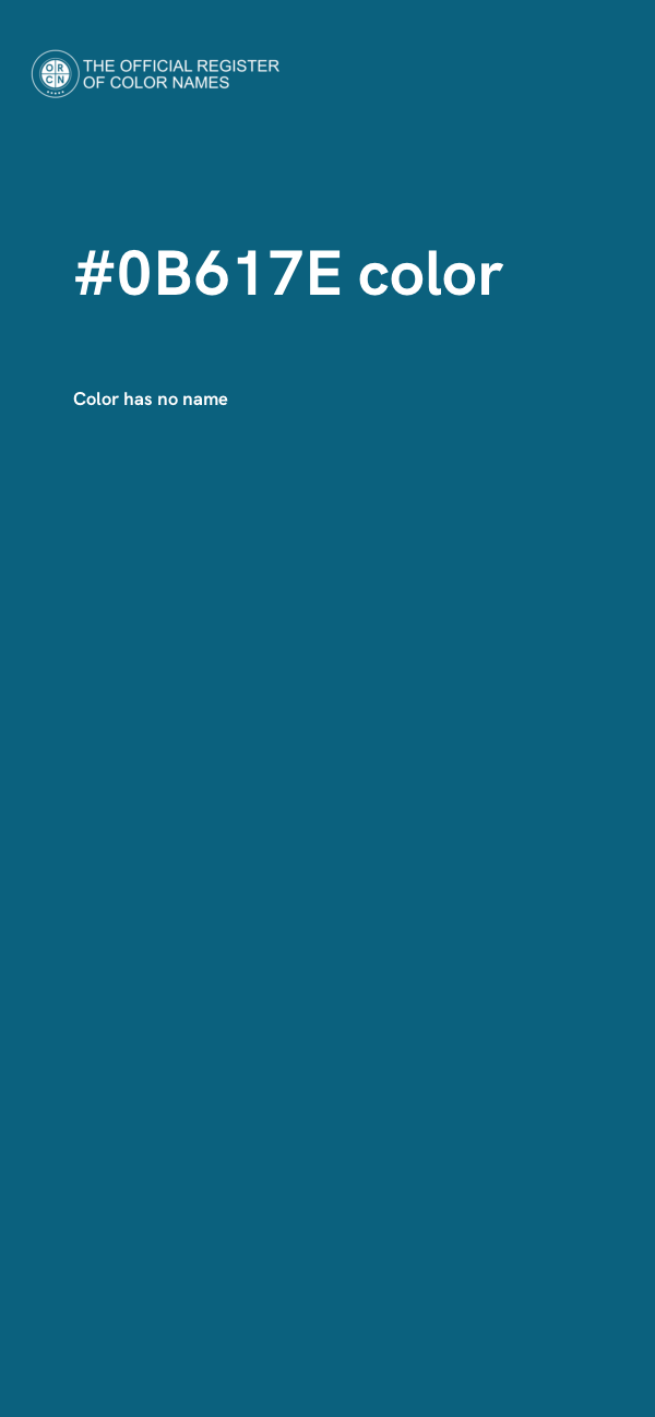 #0B617E color image