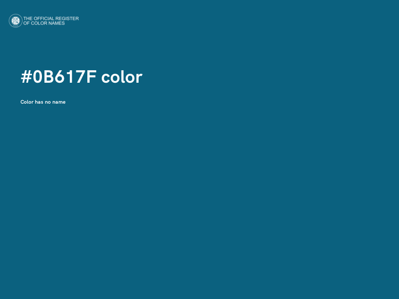 #0B617F color image