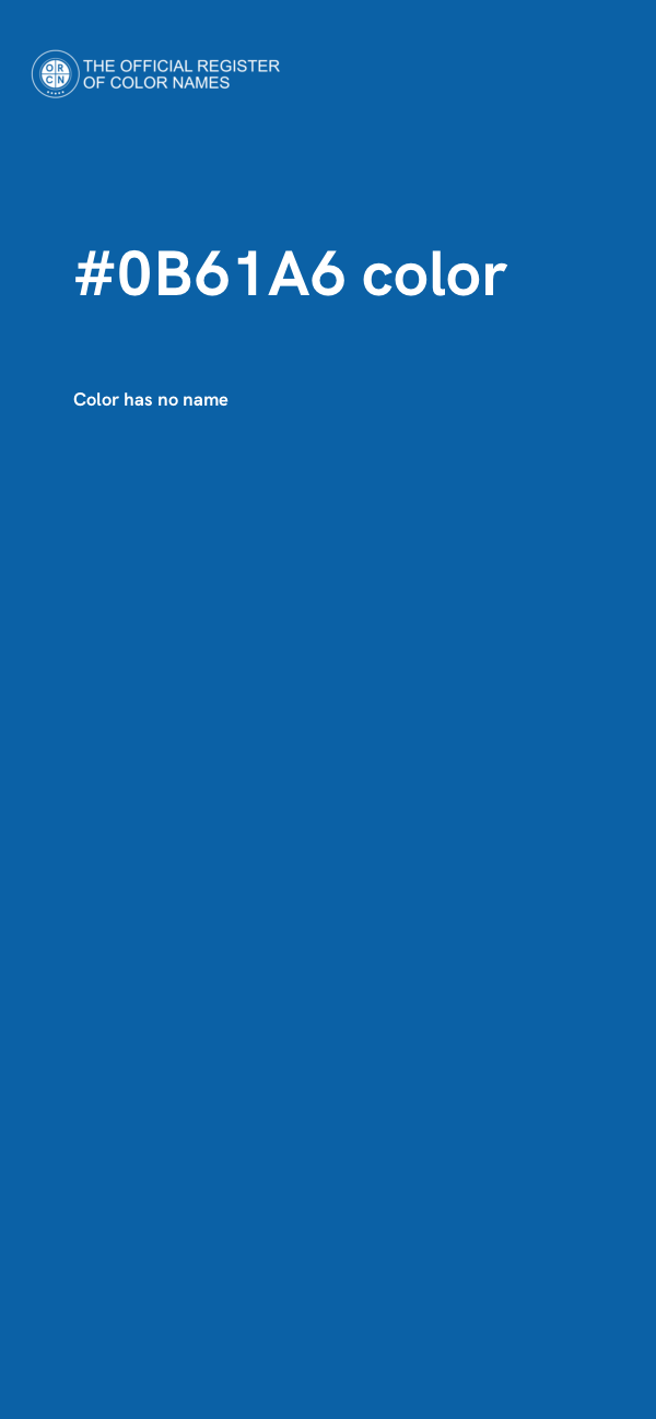 #0B61A6 color image