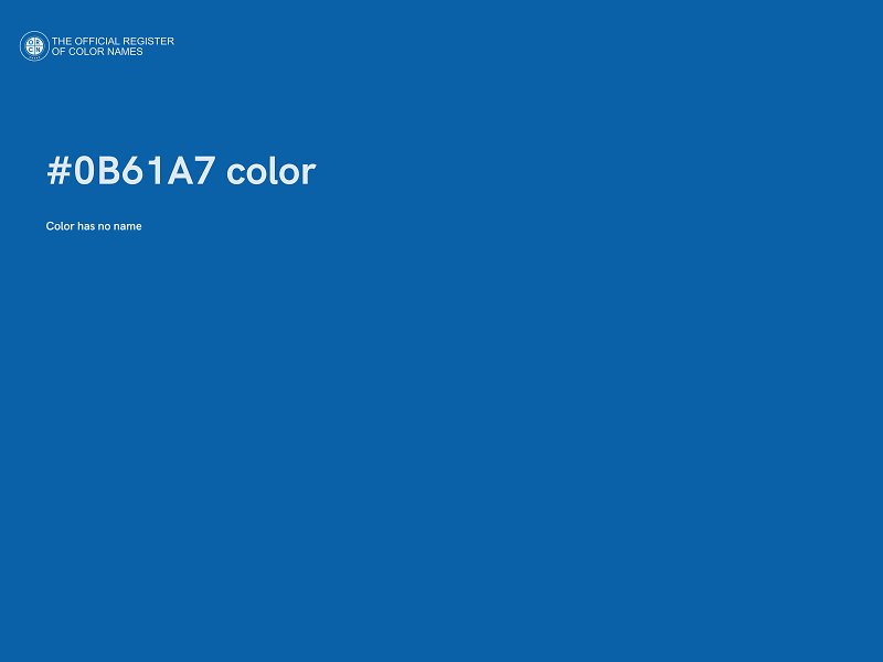 #0B61A7 color image