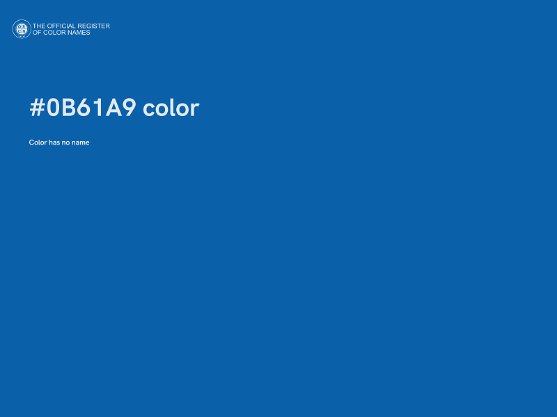 #0B61A9 color image