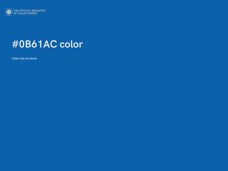 #0B61AC color image