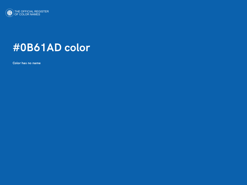 #0B61AD color image