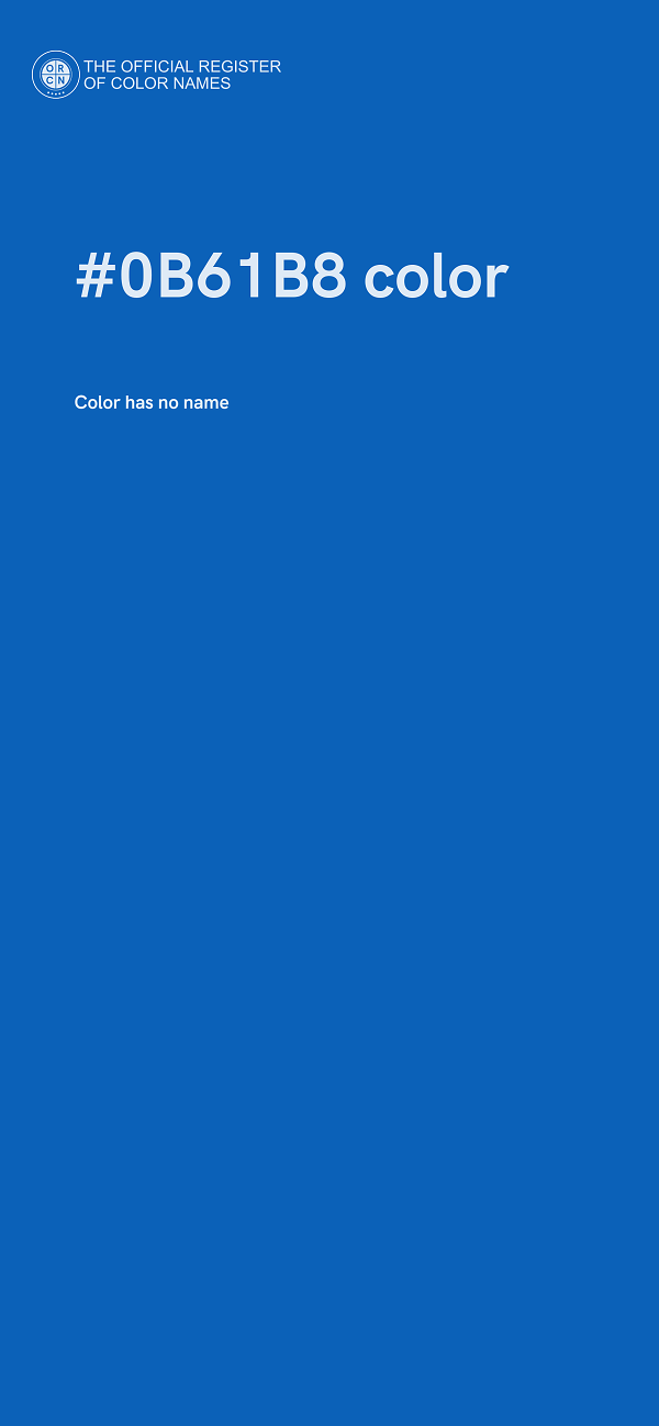 #0B61B8 color image