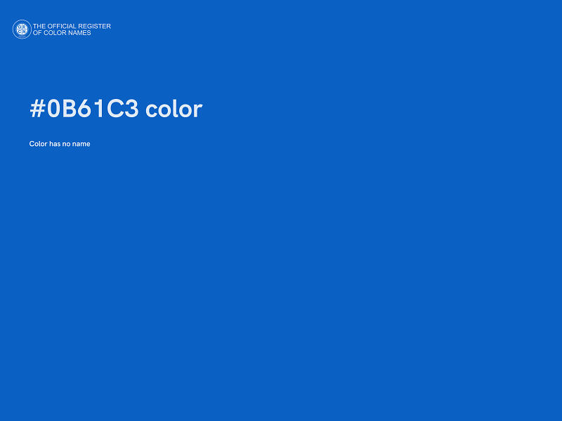 #0B61C3 color image