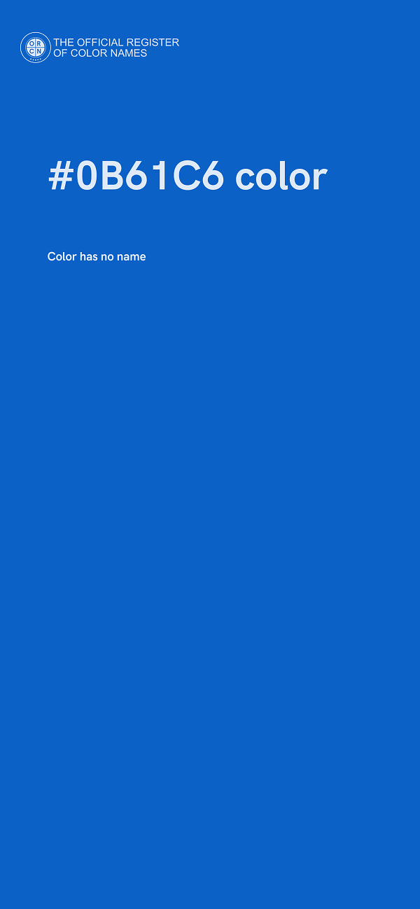 #0B61C6 color image