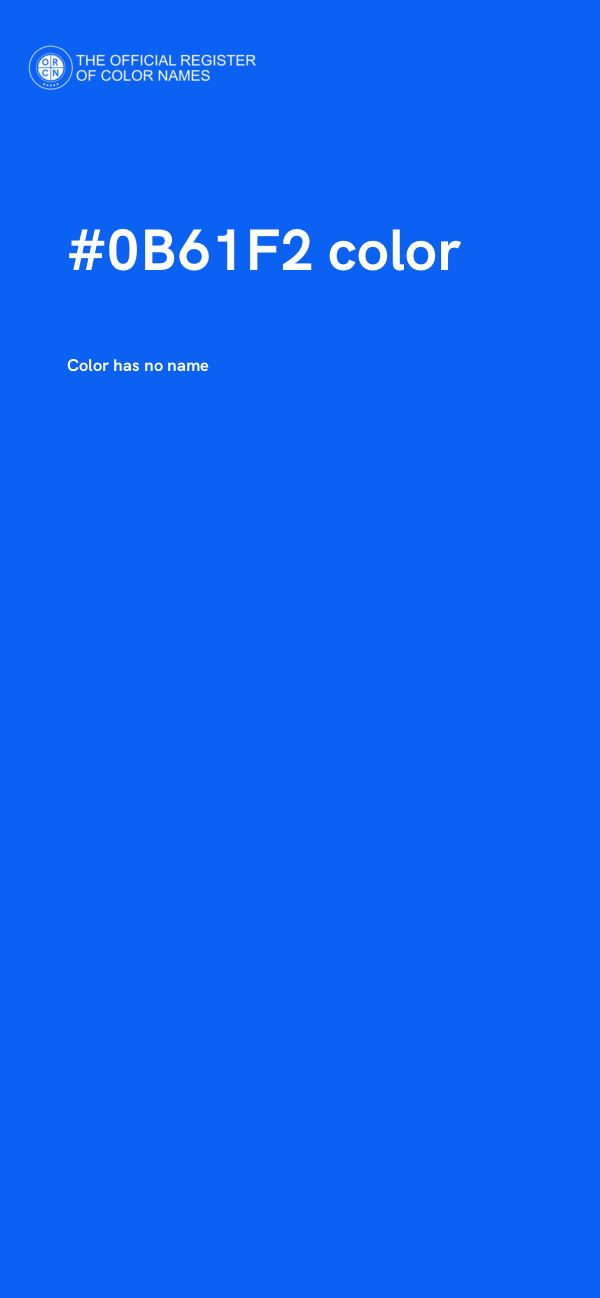 #0B61F2 color image