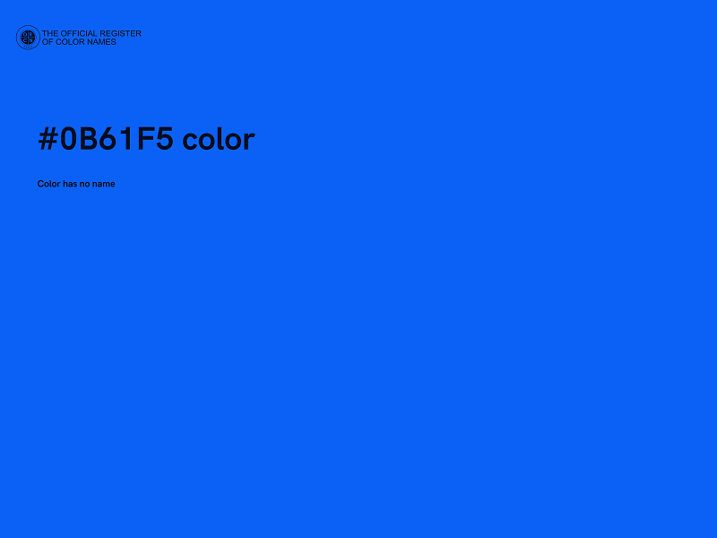 #0B61F5 color image