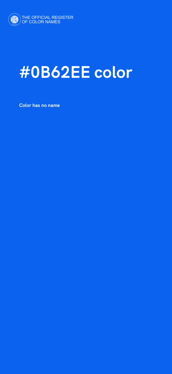 #0B62EE color image