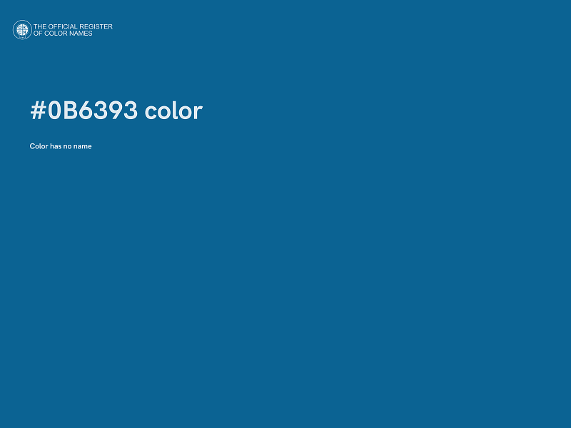 #0B6393 color image