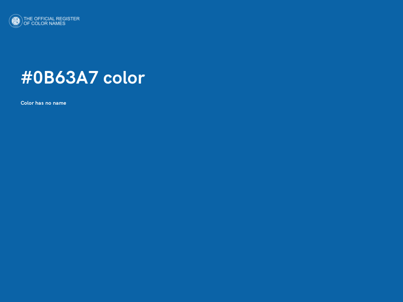 #0B63A7 color image