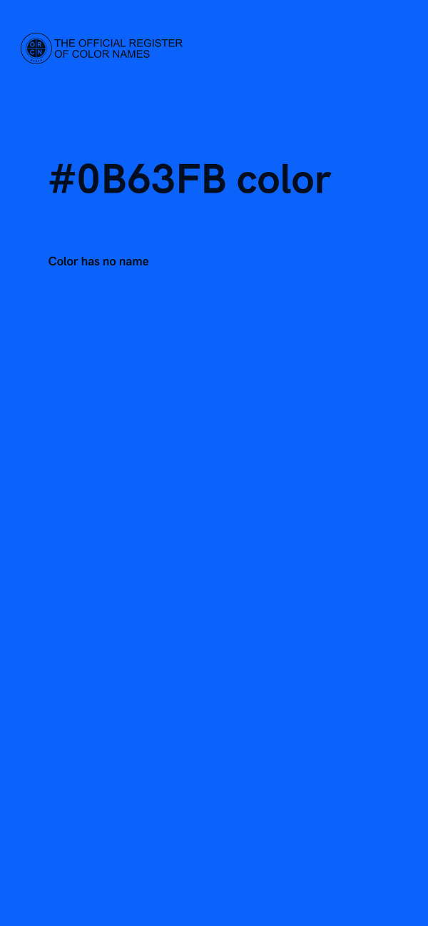 #0B63FB color image